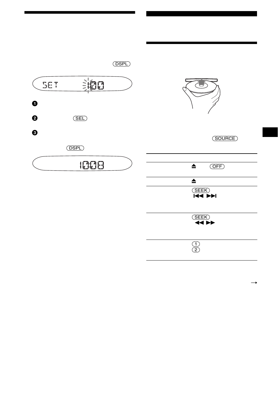 Einstellen der uhr, Cd-player, Wiedergeben einer cd | 11 einstellen der uhr | Sony CDX-S2200 User Manual | Page 35 / 134