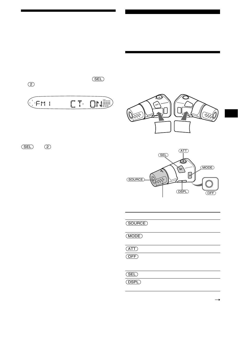 Automatisches einstellen der uhr, Ct (clock time), Weitere funktionen | Der joystick, Seite 19, 19 automatisches einstellen der uhr | Sony CDX-S2200 User Manual | Page 43 / 134