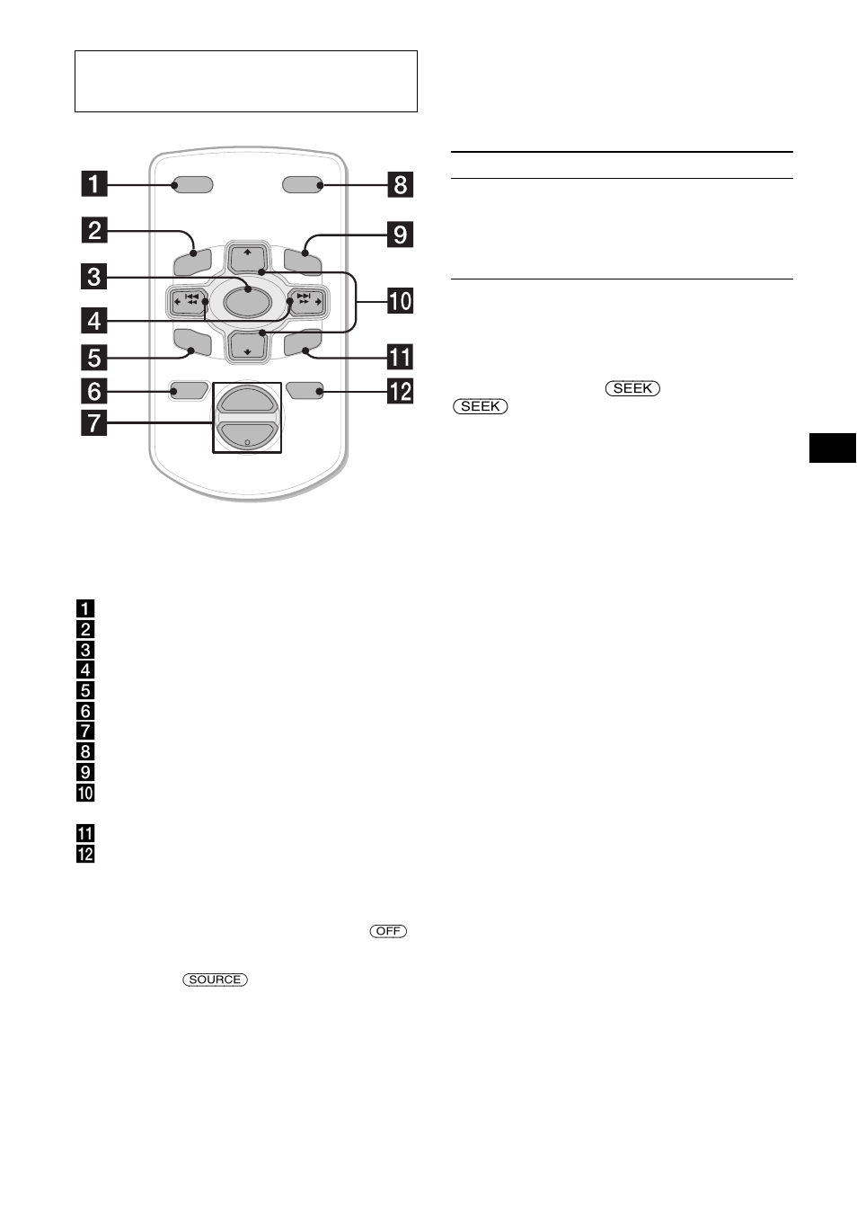 Sélection d’un album via la mini- télécommande, Saut de plusieurs plages de suite, Mini-télécommande rm-x114 (en option) | Sony CDX-S2200 User Manual | Page 57 / 134