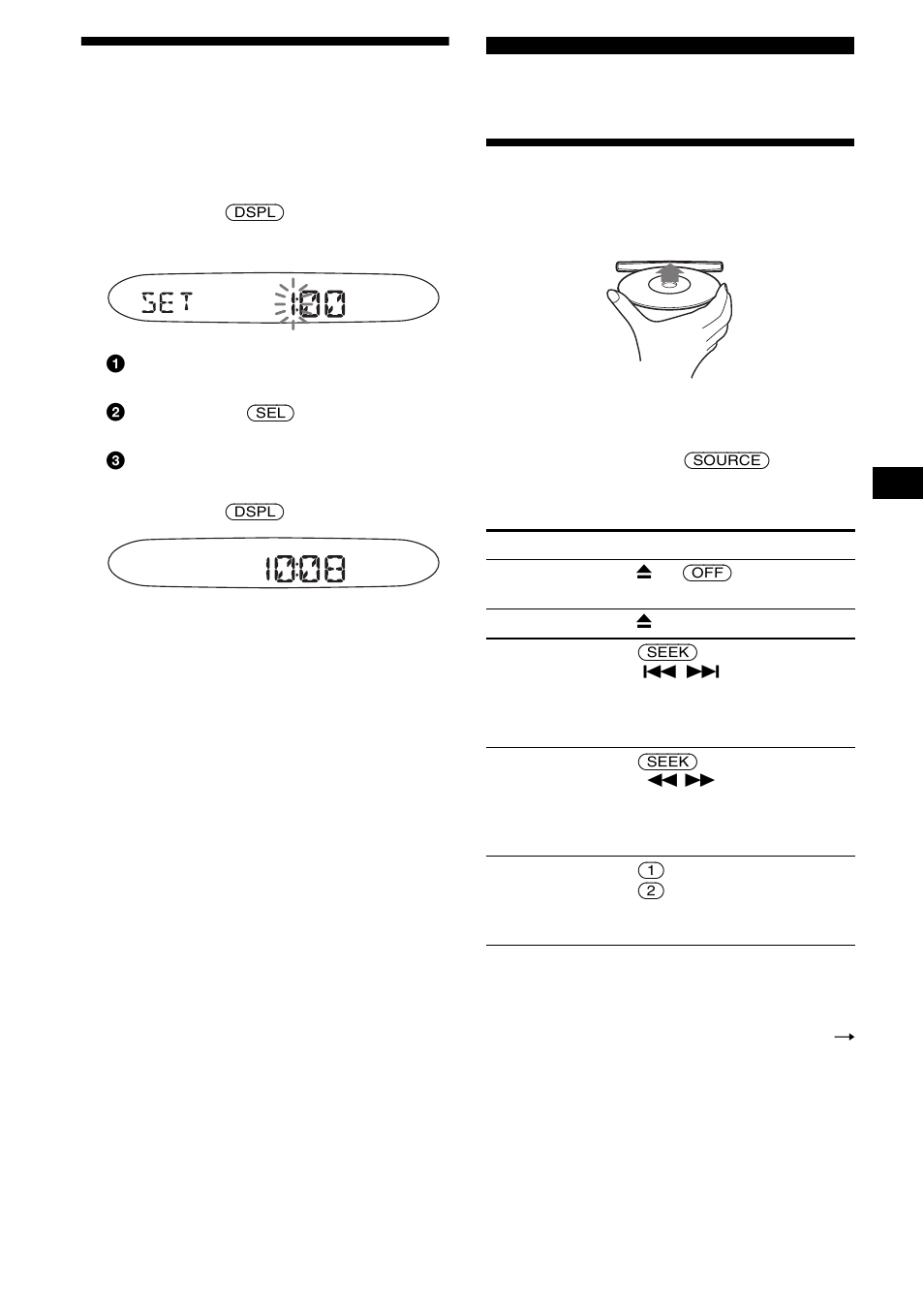 Réglage de l’horloge, Lecteur cd, Lecture d’un disque | 11 réglage de l’horloge | Sony CDX-S2200 User Manual | Page 63 / 134