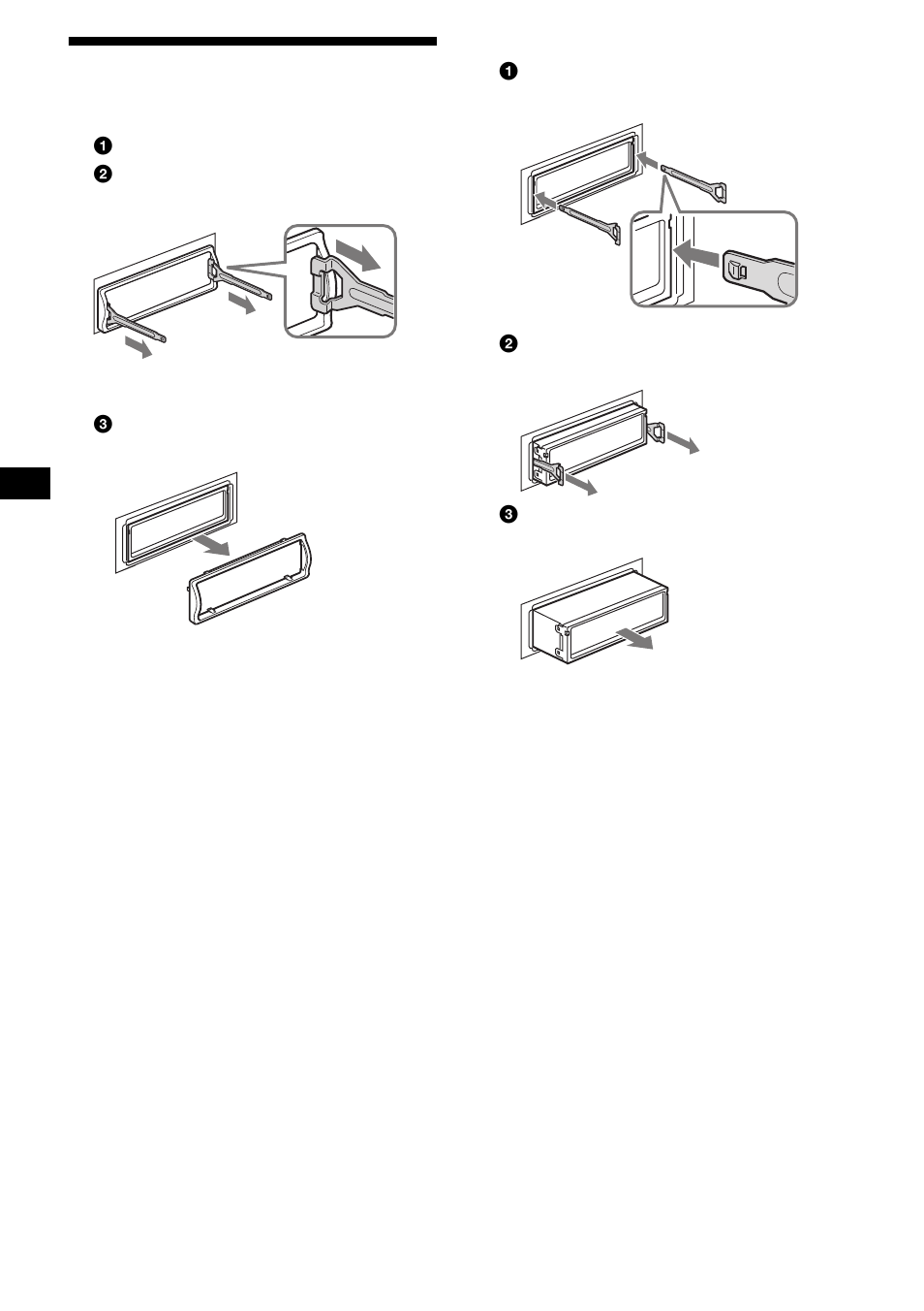 Retrait de l’appareil, 24 retrait de l’appareil | Sony CDX-S2200 User Manual | Page 76 / 134