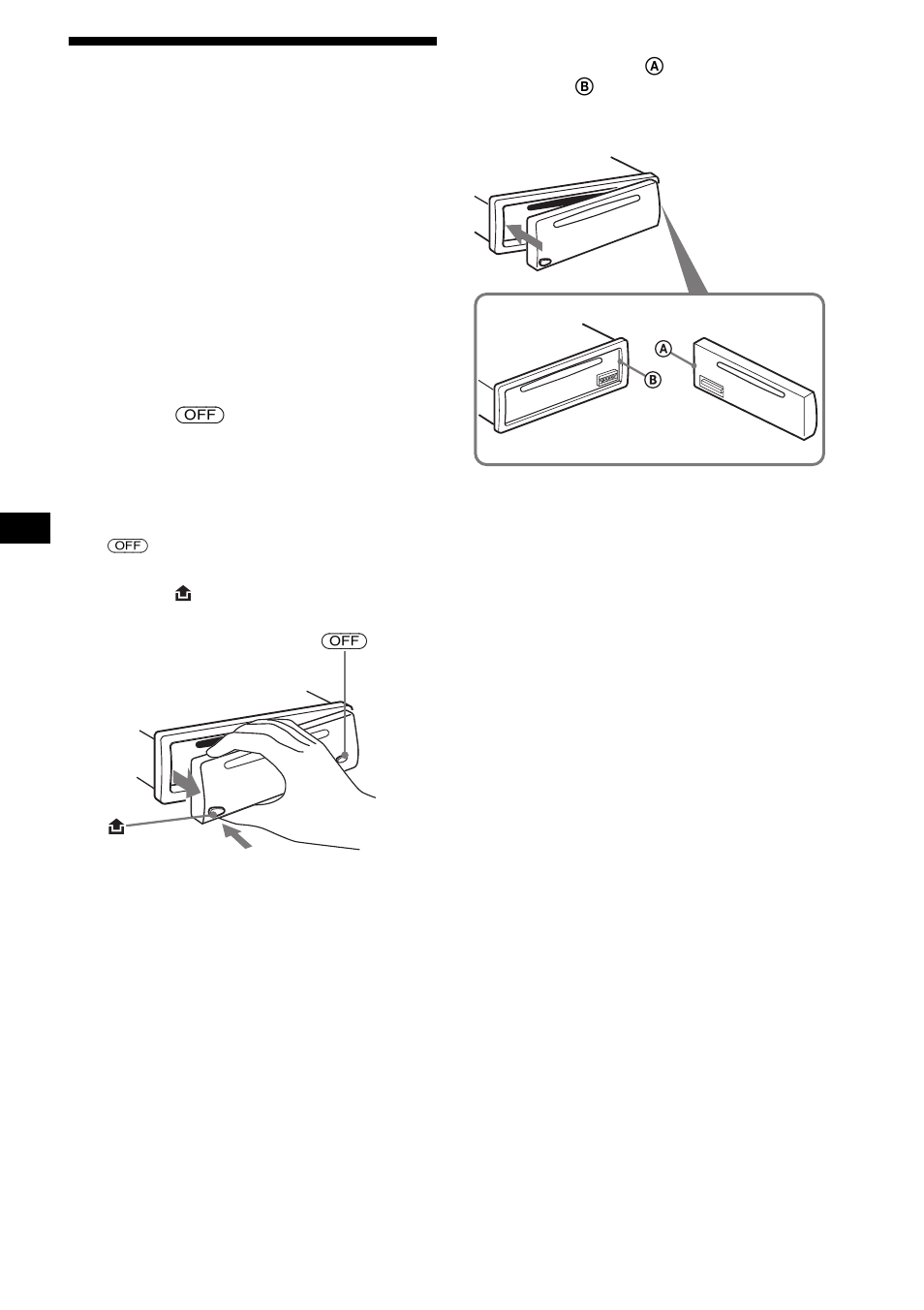 Rimozione del pannello anteriore, 10 rimozione del pannello anteriore | Sony CDX-S2200 User Manual | Page 88 / 134