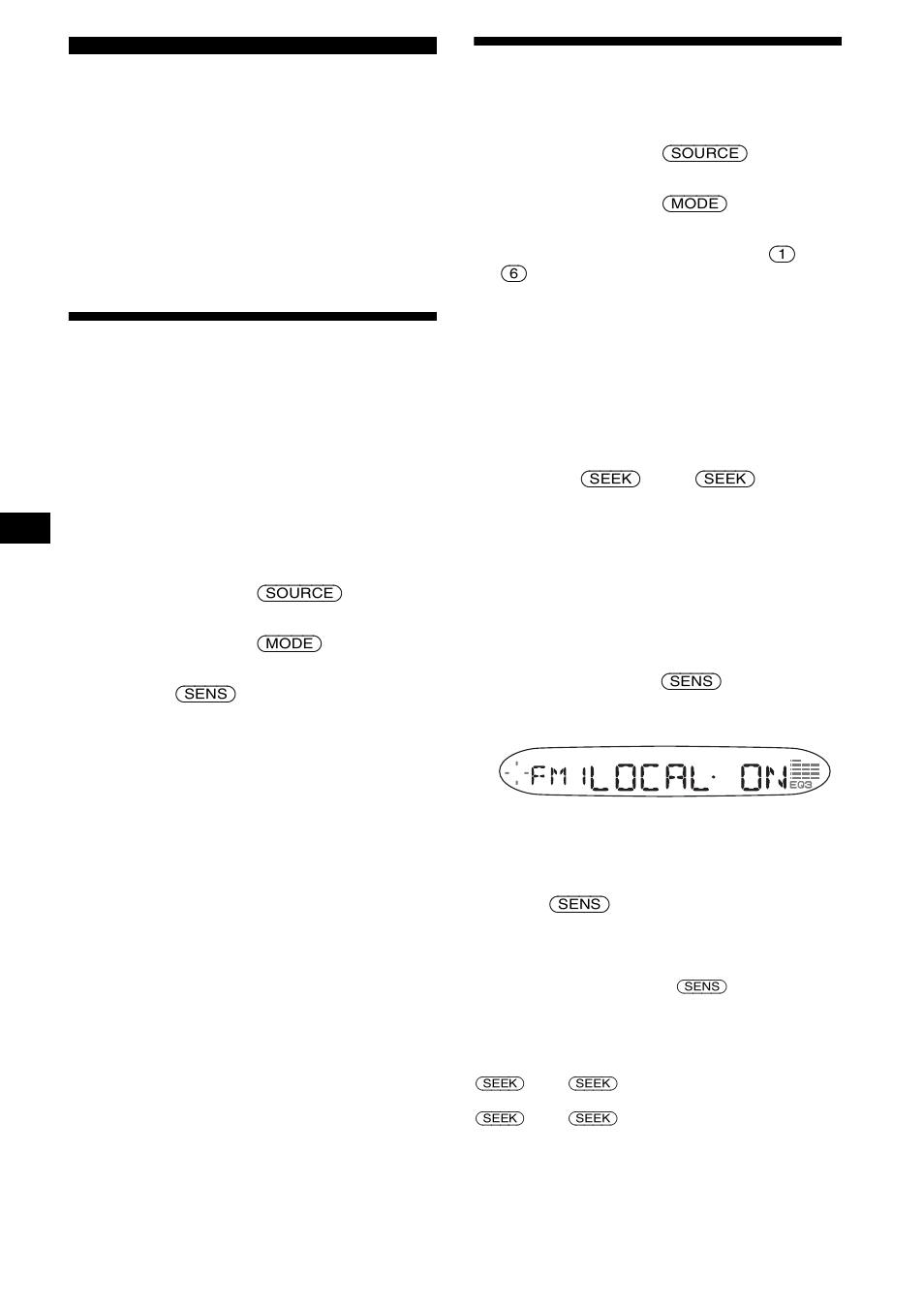 Radio, Memorizzazione automatica delle stazioni, Ricezione delle stazioni memorizzate | Sony CDX-S2200 User Manual | Page 92 / 134