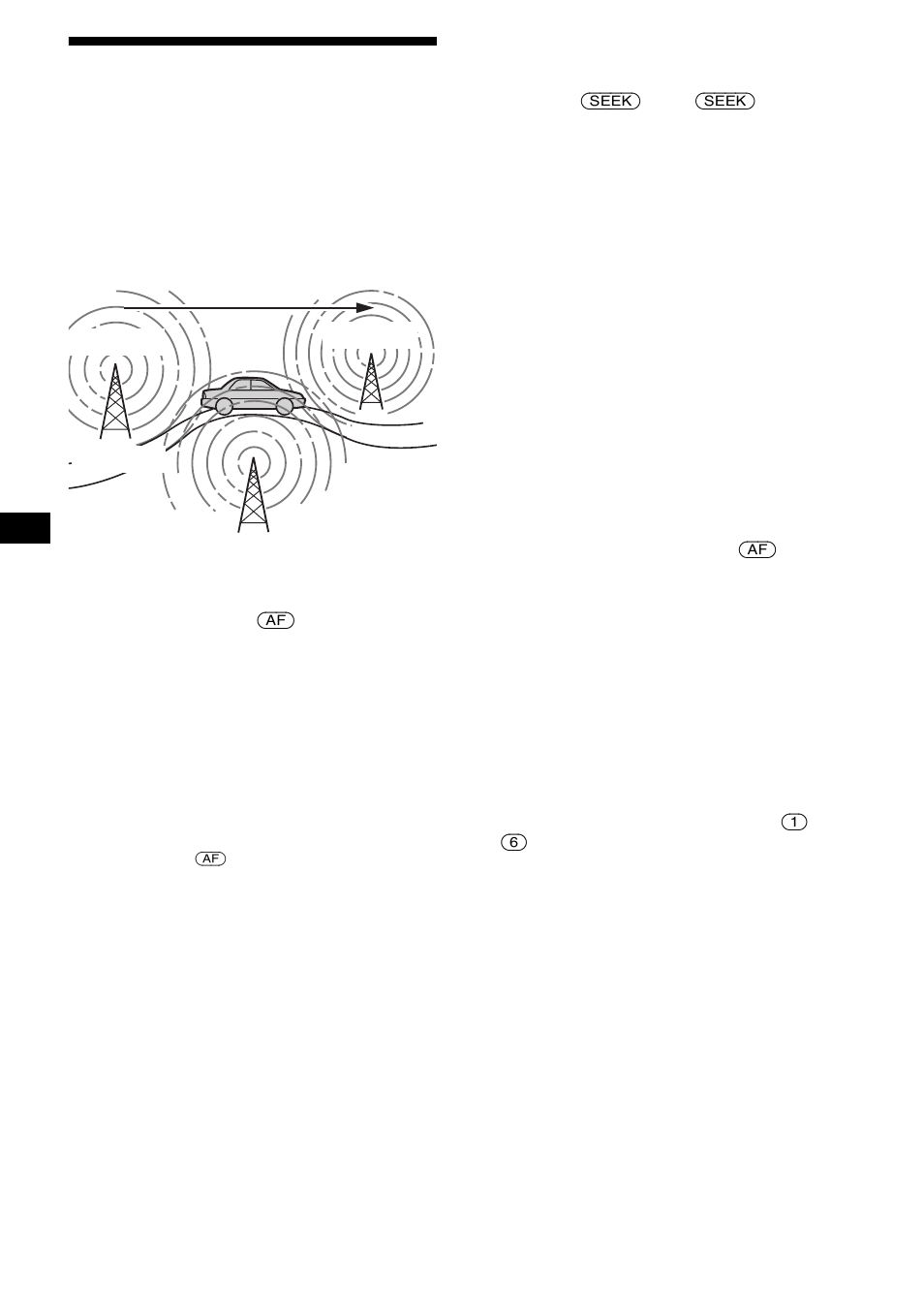 Risintonizzazione automatica per la ricezione | Sony CDX-S2200 User Manual | Page 94 / 134