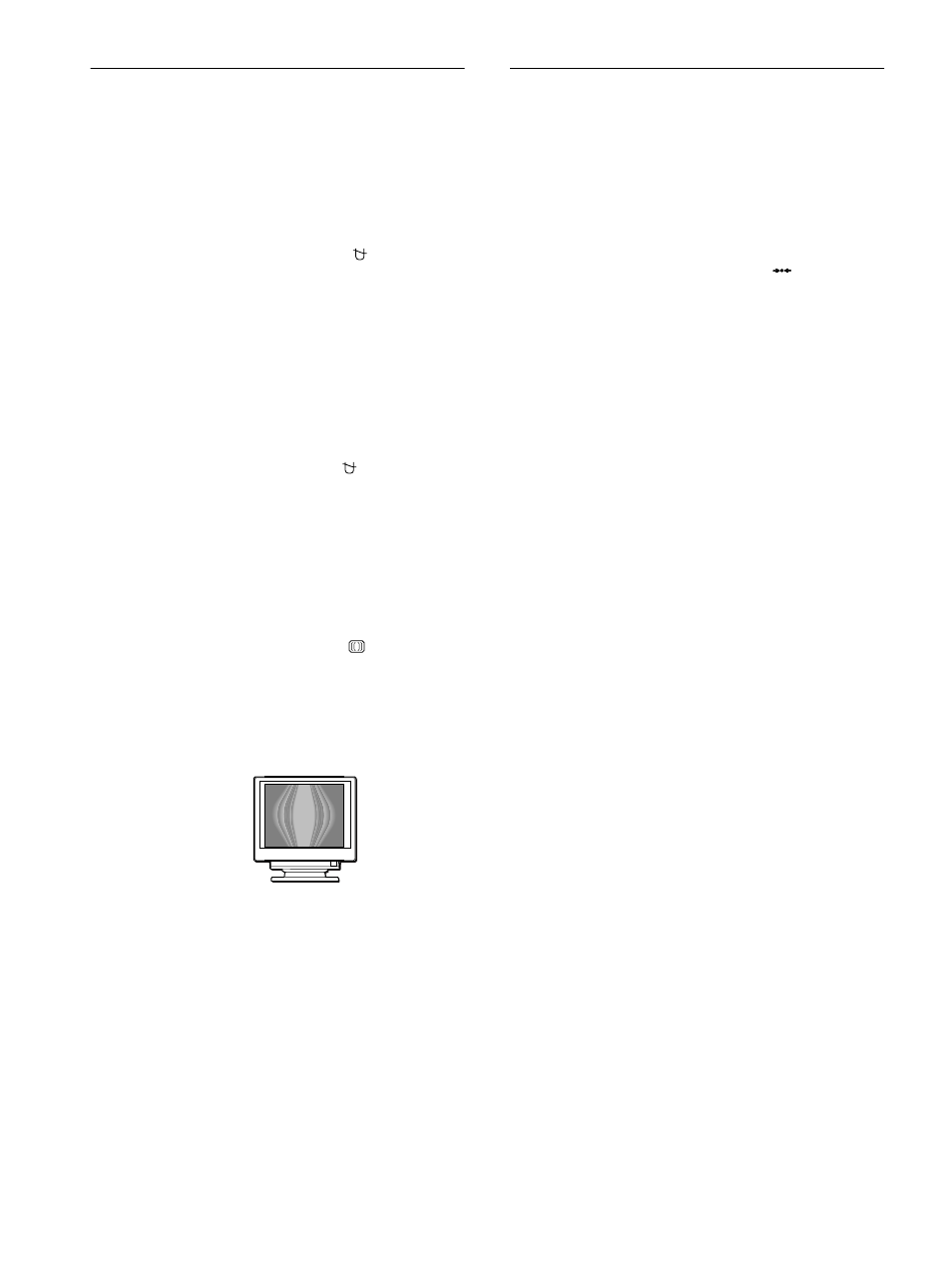 1 premere il tasto menu, Smagnetizzazione dello schermo, Eliminazione dell’effetto moiré | Nota, 12 impostazioni aggiuntive (smagnetiz/moiré), Reimpostazione delle regolazioni (richiamo) | Sony CPD-110EST User Manual | Page 68 / 76