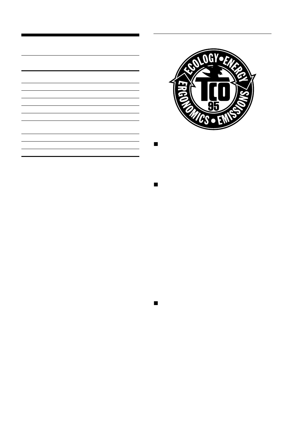 Appendix, Preset mode timing table tco’95 eco-document | Sony CPD-110EST User Manual | Page 73 / 76