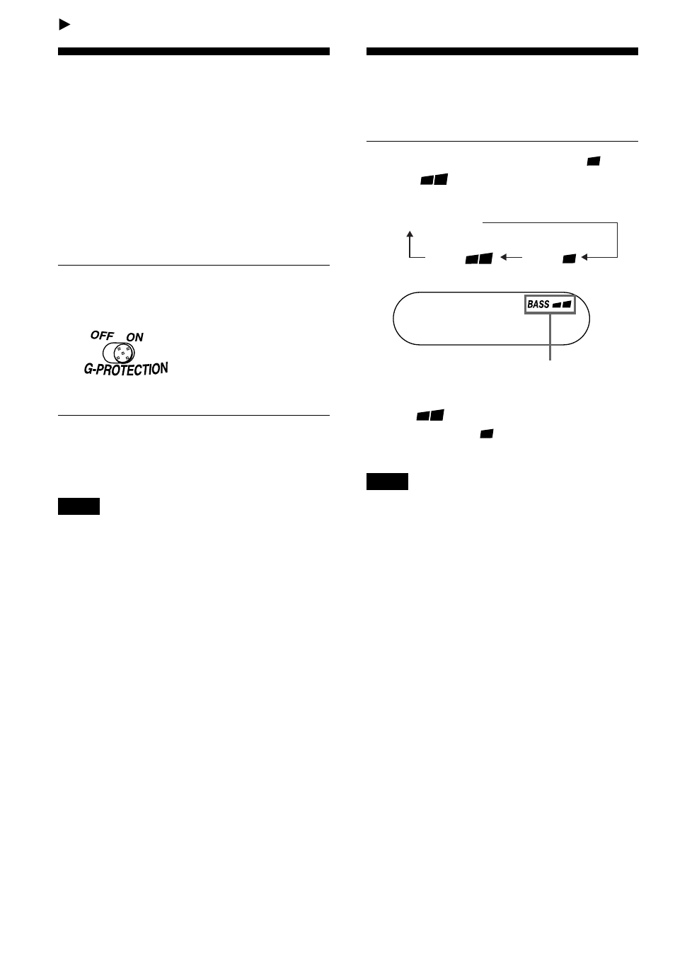 Available features, G-protection function, Emphasizing the bass sound (sound) | 12 emphasizing the bass sound | Sony D-SJ01 User Manual | Page 12 / 24