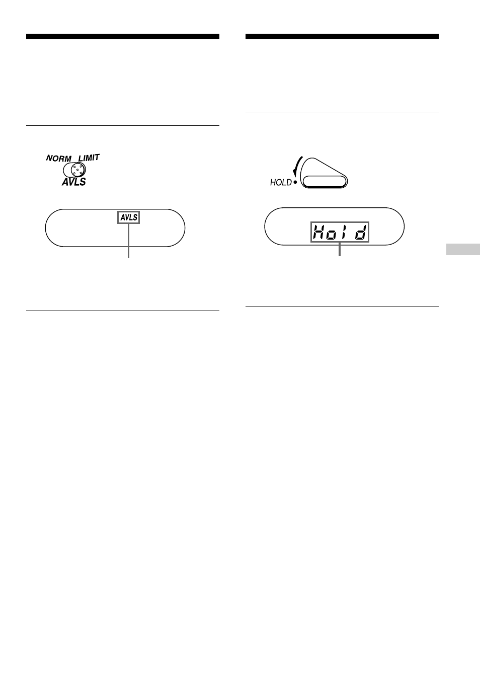 Protecting your hearing (avls), Locking the controls (hold), 13 protecting your hearing | Locking the controls | Sony D-SJ01 User Manual | Page 13 / 24