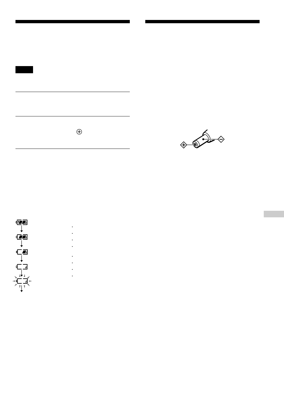 Using dry batteries, Notes on the power source, 19 using dry batteries | Sony D-SJ01 User Manual | Page 19 / 24