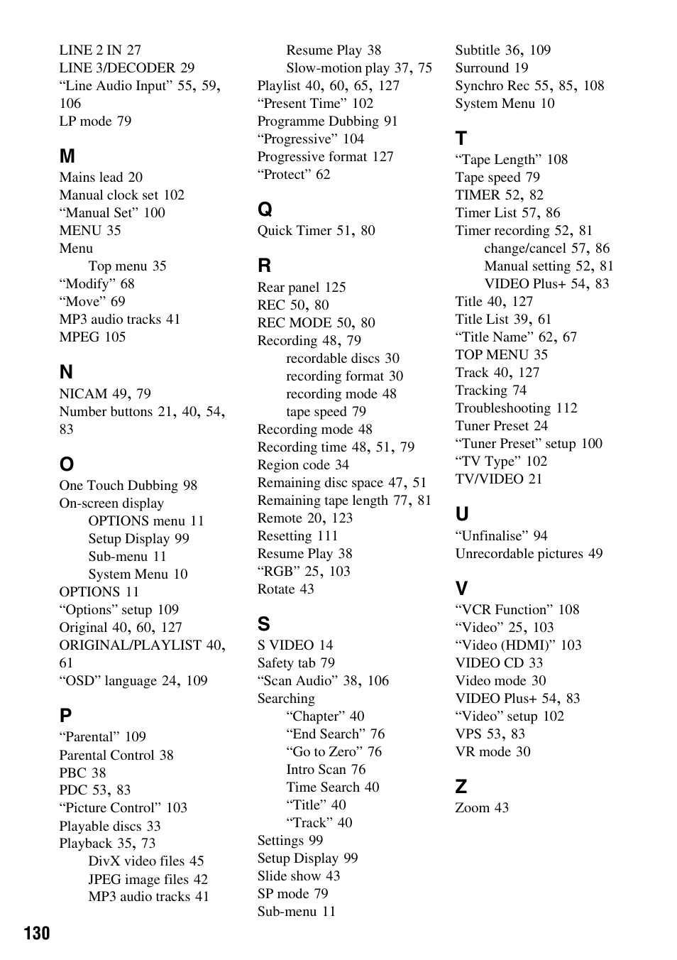 Sony 3-213-480-12(1) User Manual | Page 130 / 132