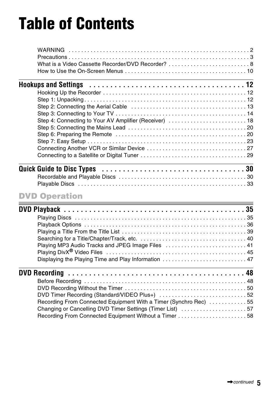 Sony 3-213-480-12(1) User Manual | Page 5 / 132
