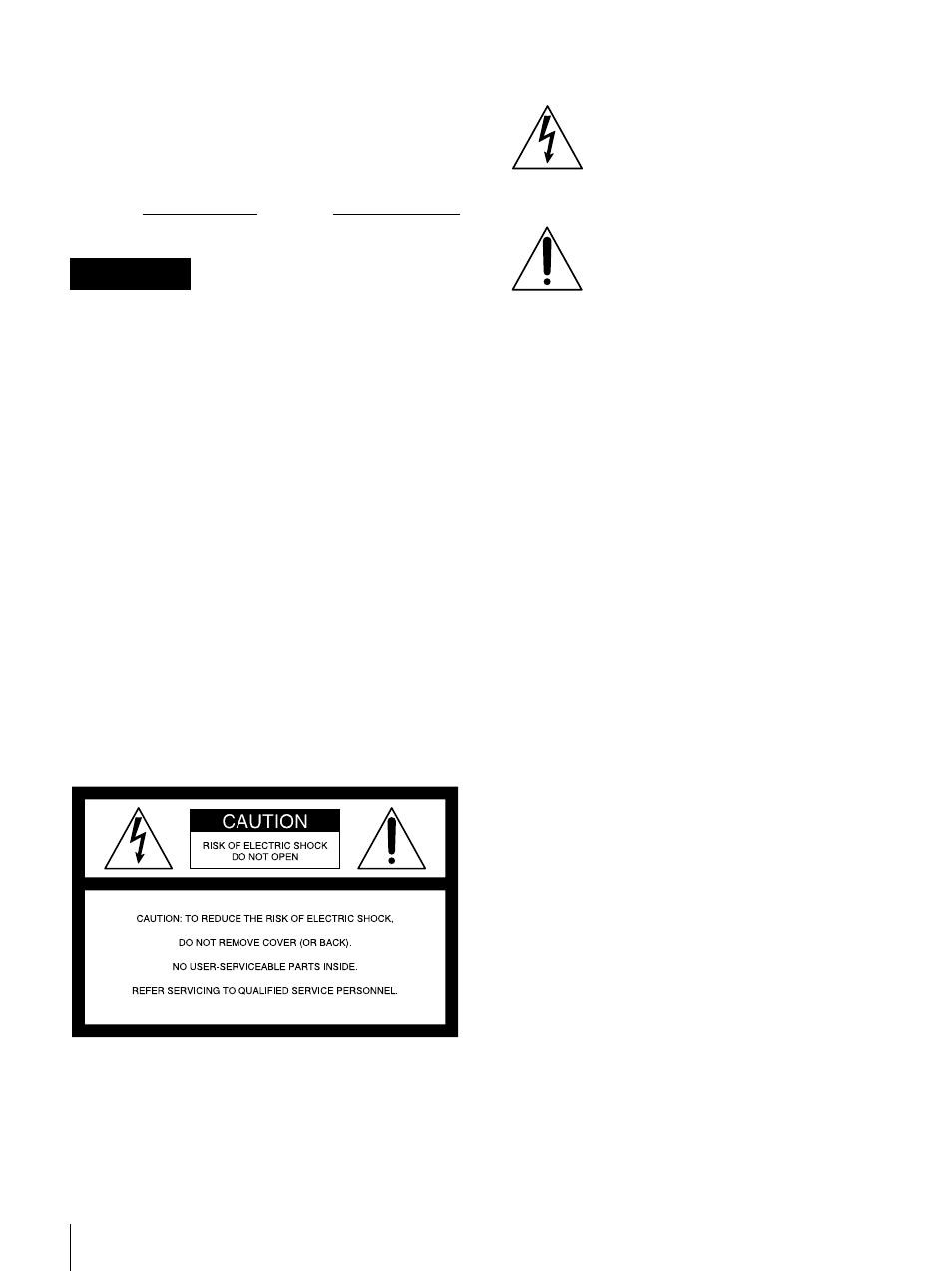 Owner’s record, Warning | Sony DSR-1500A User Manual | Page 2 / 128