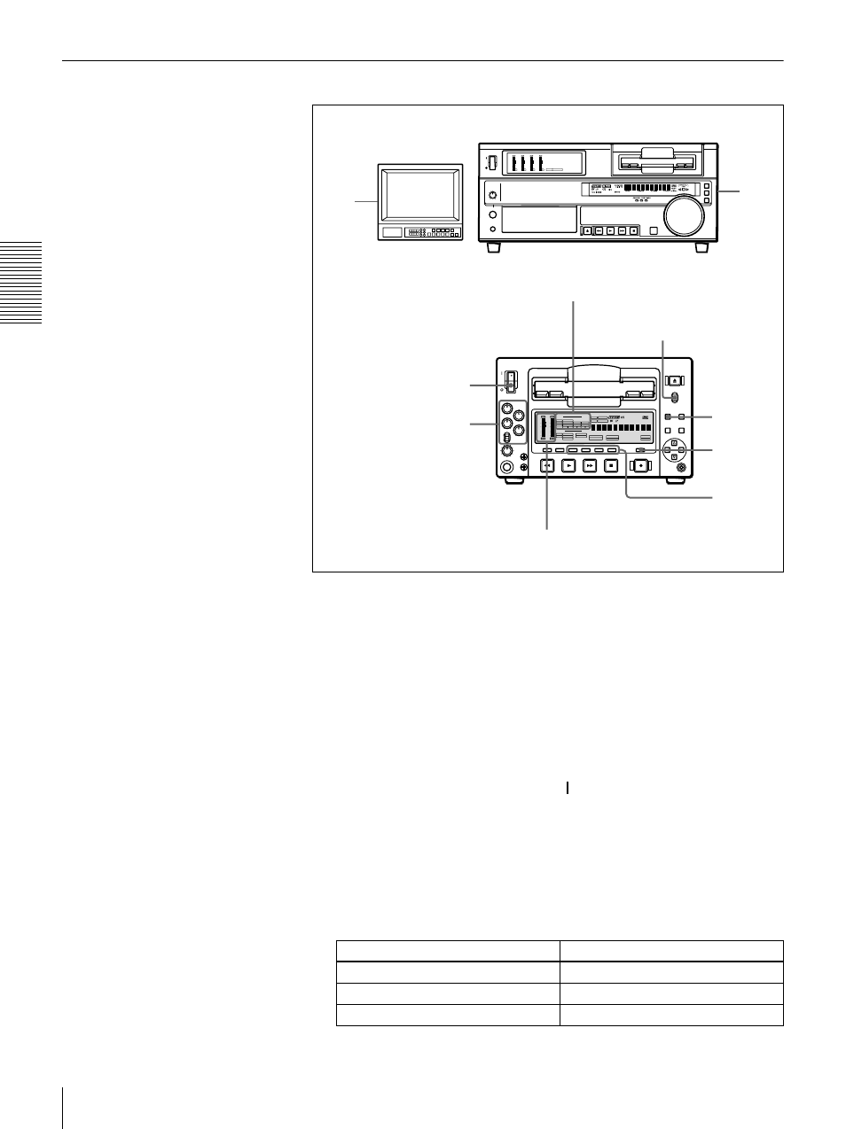 Settings for recording | Sony DSR-1500A User Manual | Page 34 / 128