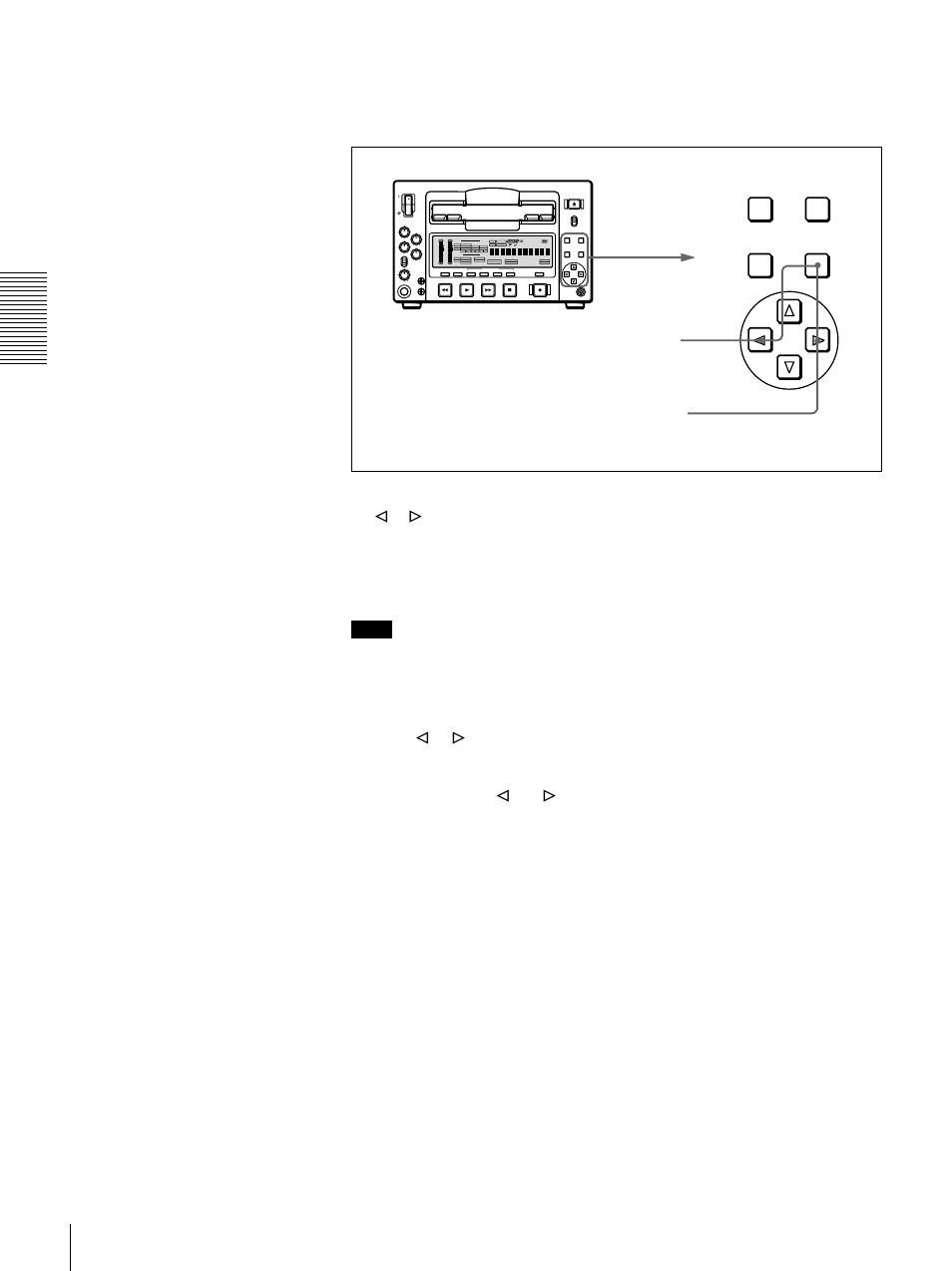 Setting the current tape position as point a or b | Sony DSR-1500A User Manual | Page 44 / 128