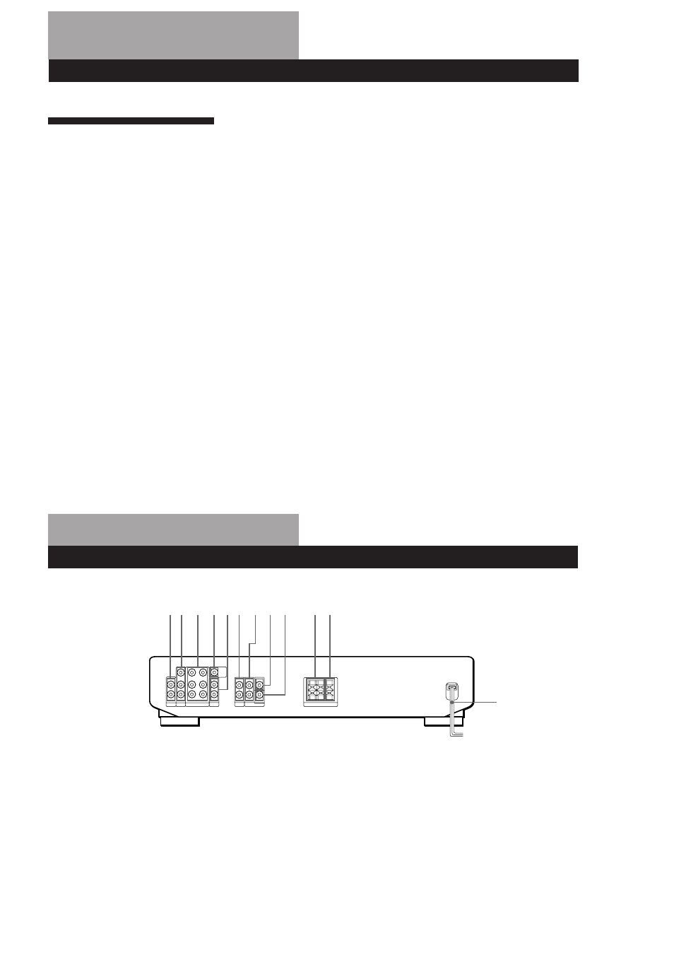 E, f, g, H, i, j, k, l, m, N, o | P, q, U, v, W, x, y, z, Index, Rear panel descriptions | Sony SDP-E300 User Manual | Page 10 / 63