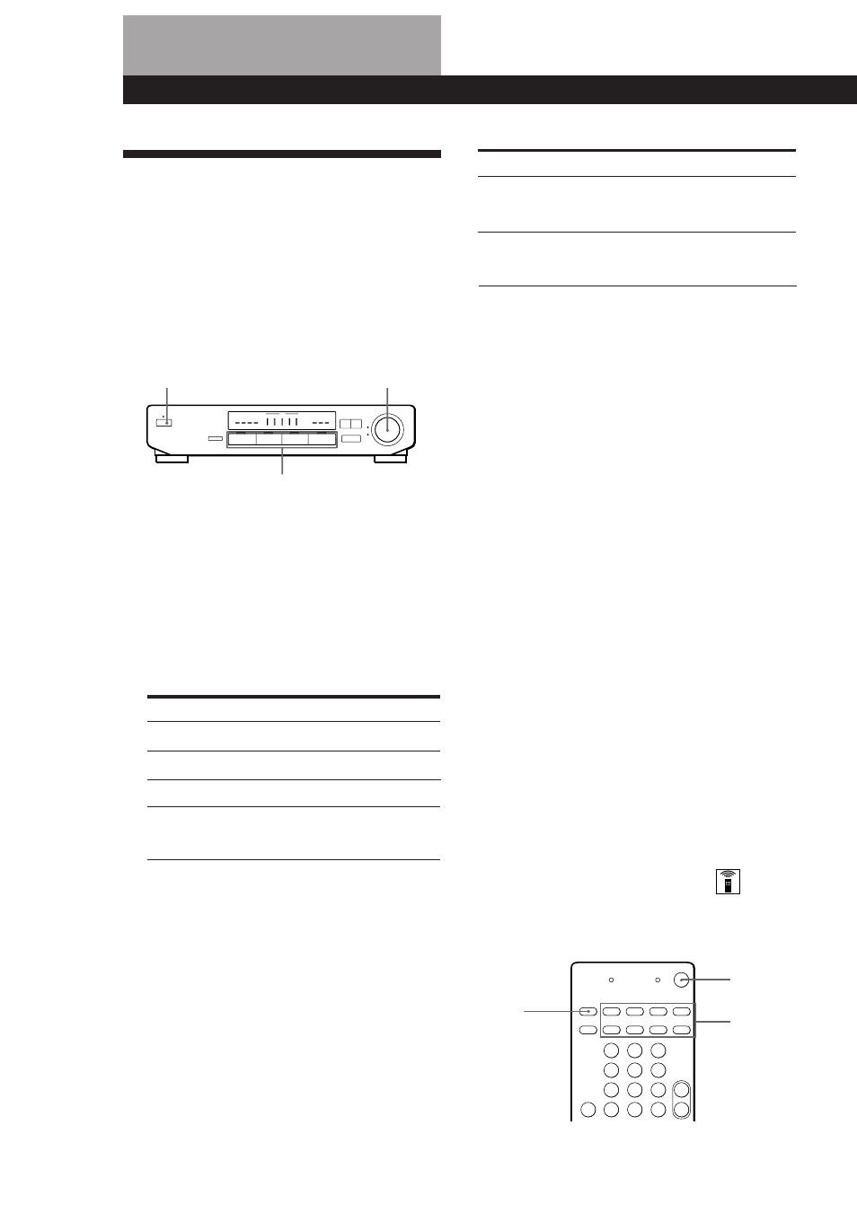 Sélection d’un composant, Fonctionnement du processeur, Pour regarder des programmes vidéo | Utilisation de la télécommande | Sony SDP-E300 User Manual | Page 18 / 63