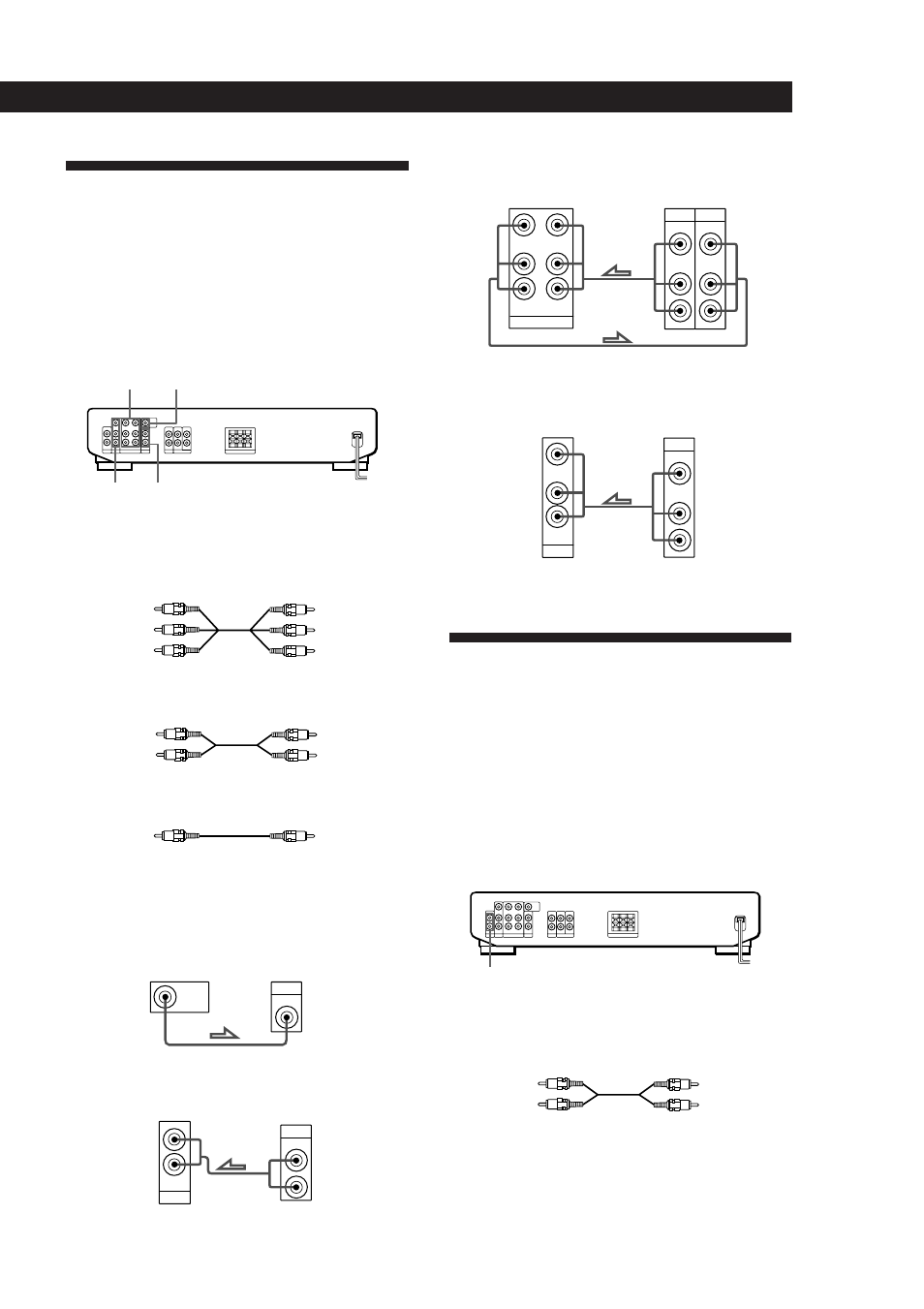 Conexión de un televisor/ videograbadoras, Conexión de componentes de audio, Preparativos | Descripción general, Conexiones, Continúa) | Sony SDP-E300 User Manual | Page 32 / 63