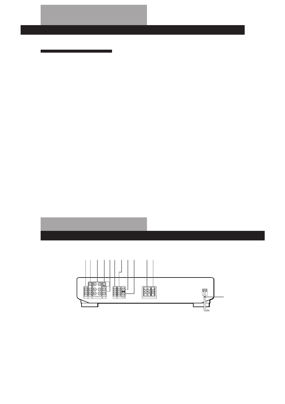 Índice alfabético, Índice alfabético descripción del panel posterior, P, q, r | T, u, v, w, x, y, z, G, h, i, j, k, l, M, n, A, b | Sony SDP-E300 User Manual | Page 45 / 63