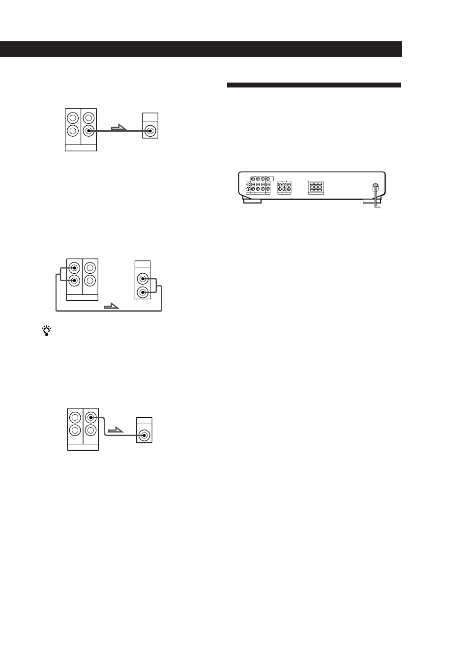 Ligações ca, Preparativos, Ligação do cabo de alimentação ca | Antes de utilizar o seu processador, Coluna central | Sony SDP-E300 User Manual | Page 52 / 63