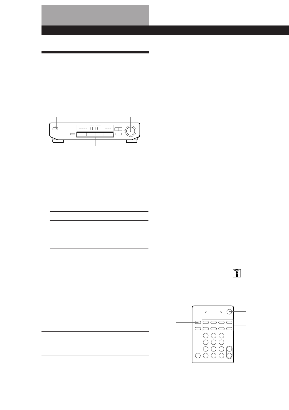 Selecção de um componente, Operações do processador, Assistência de programas de vídeo | Utilização do telecomando | Sony SDP-E300 User Manual | Page 53 / 63