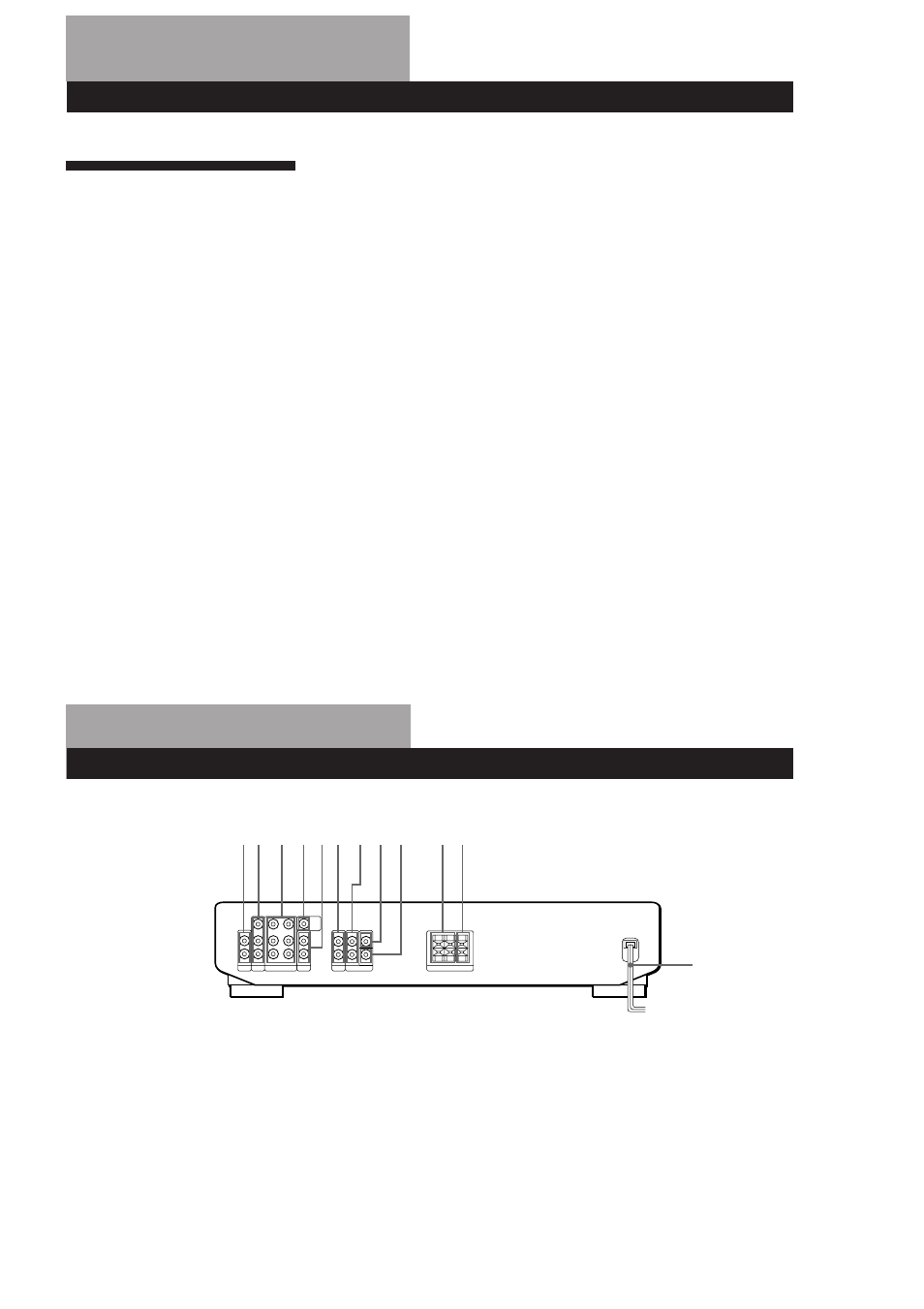 Índice remissivo, A, b, c, E, f | G, h, i, j, k, M, n, P, q, r, T, u, V, w, x, y, z, Descrição do painel posterior | Sony SDP-E300 User Manual | Page 62 / 63