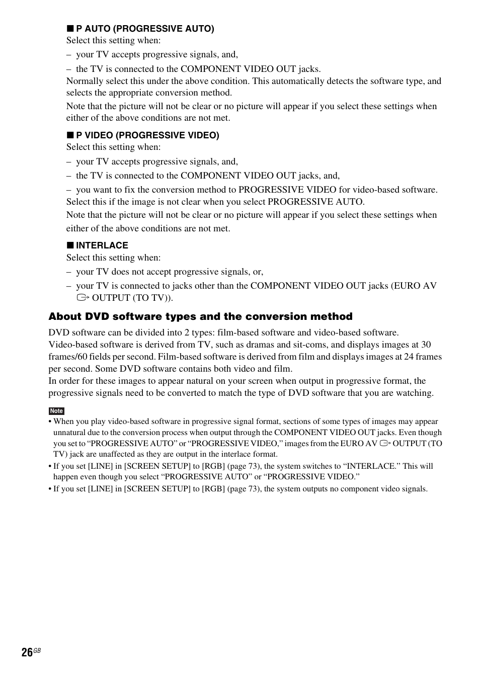 Sony DAV-DZ119 User Manual | Page 26 / 100