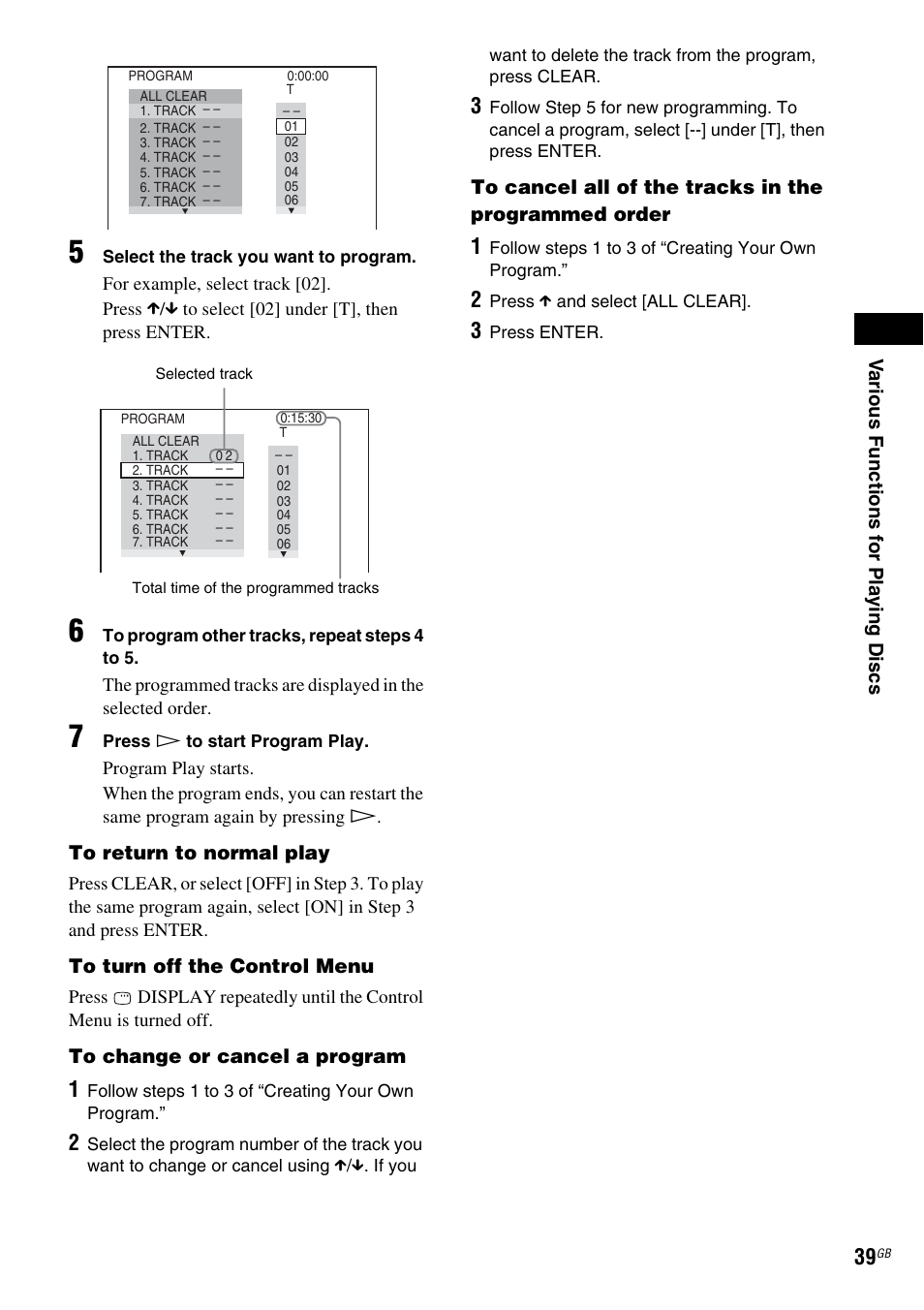 Sony DAV-DZ119 User Manual | Page 39 / 100