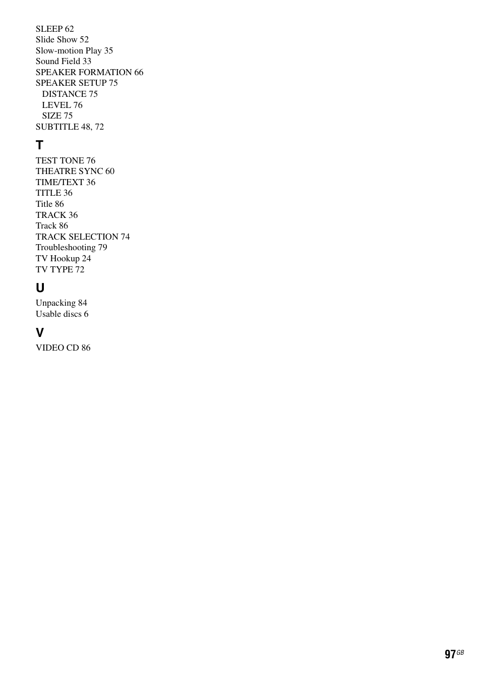 Sony DAV-DZ119 User Manual | Page 97 / 100