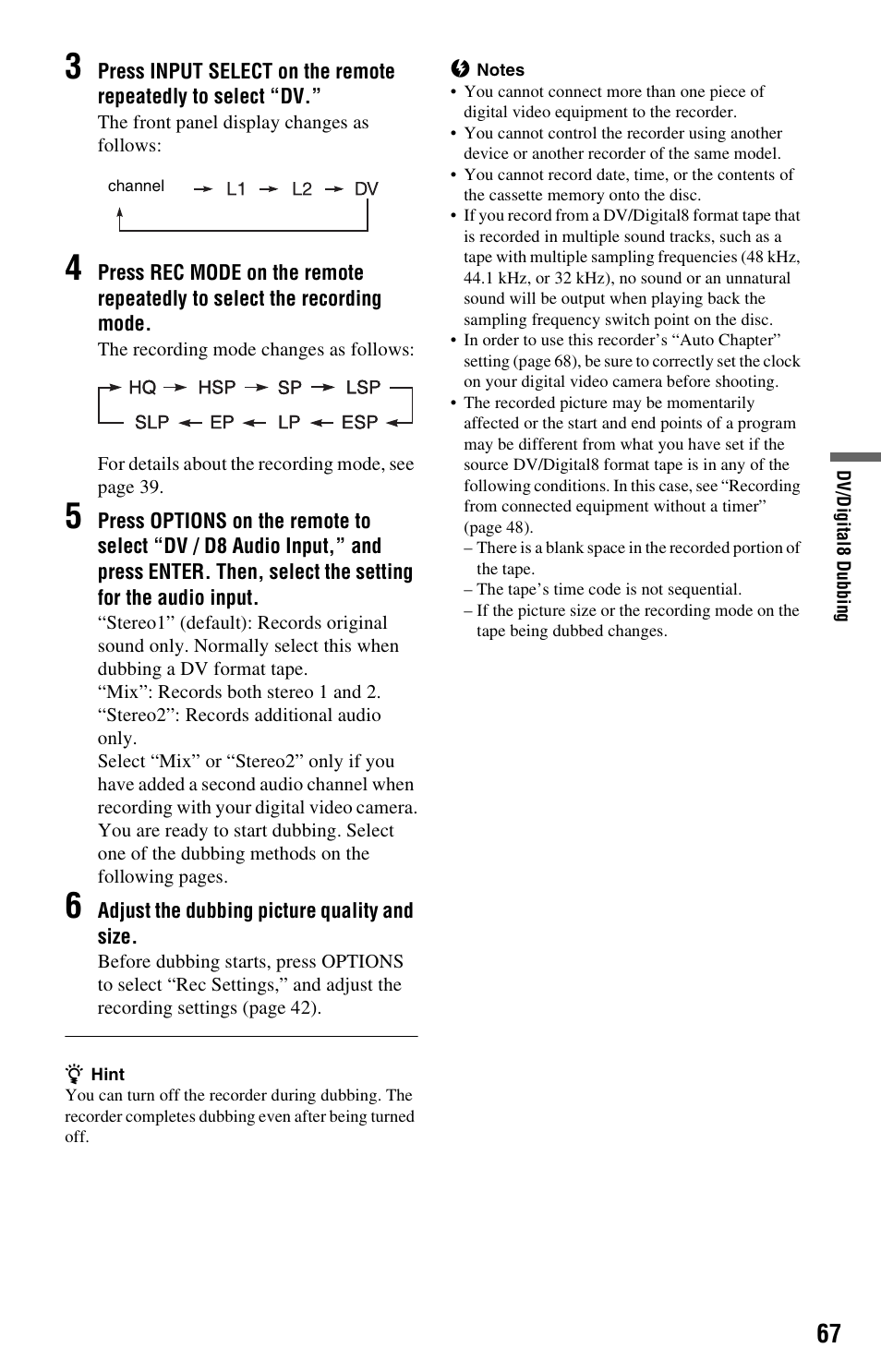 Sony RDR-GX33 User Manual | Page 67 / 100