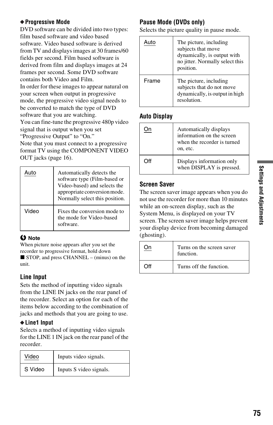 Sony RDR-GX33 User Manual | Page 75 / 100