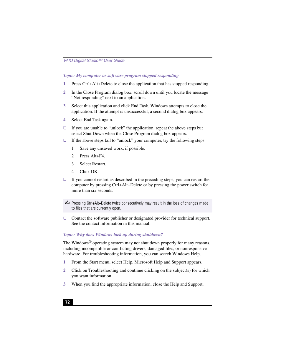 Sony PCV-RX360DS User Manual | Page 72 / 100