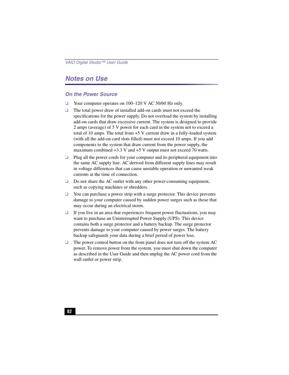 Sony PCV-RX360DS User Manual | Page 82 / 100