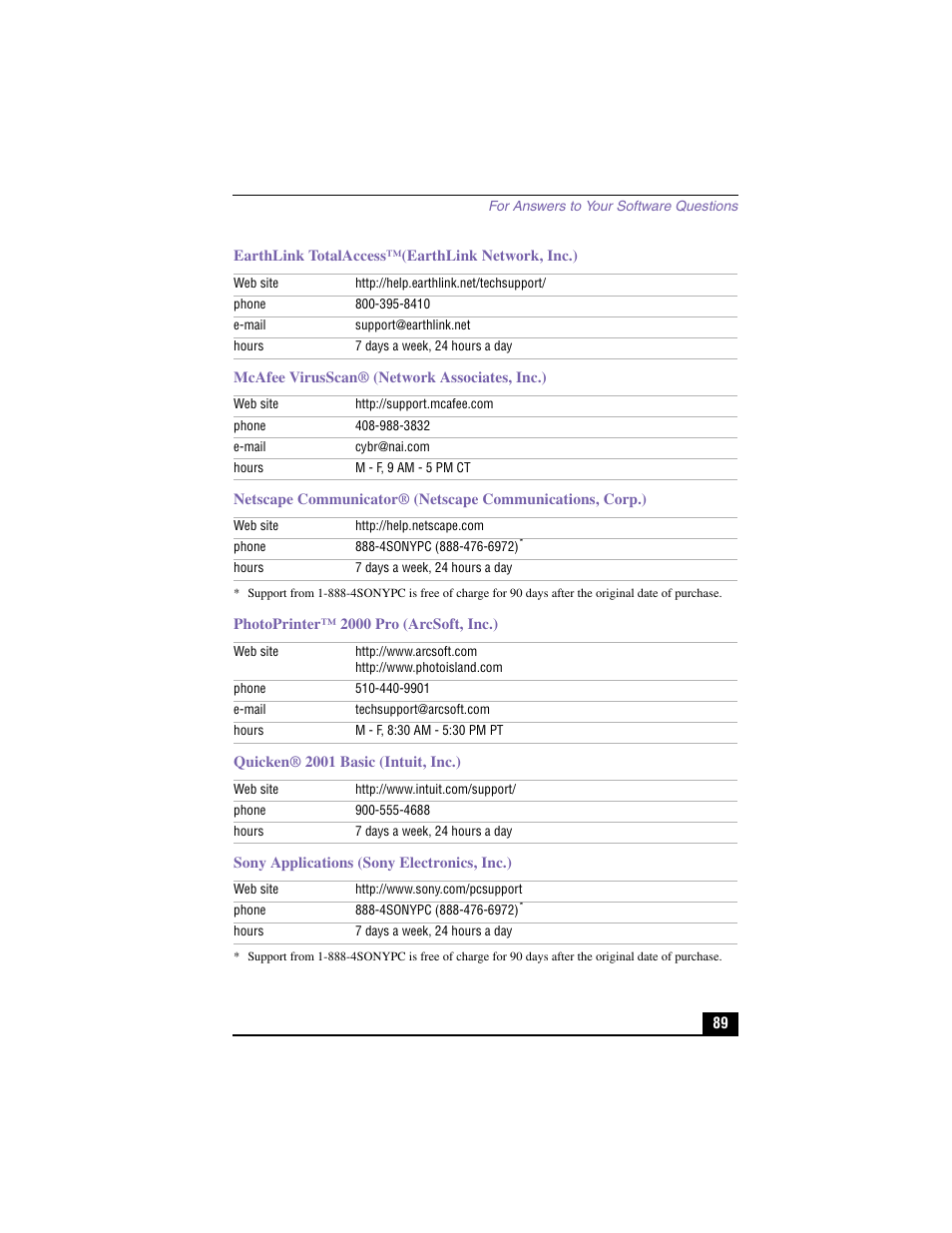 Sony PCV-RX360DS User Manual | Page 89 / 100