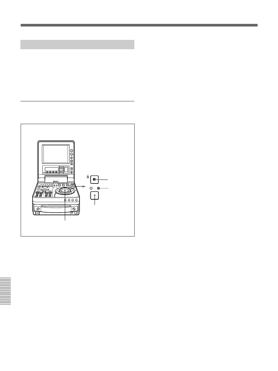 Extended menu operations, Extended menu extended menu operations | Sony DSR-70 User Manual | Page 112 / 144