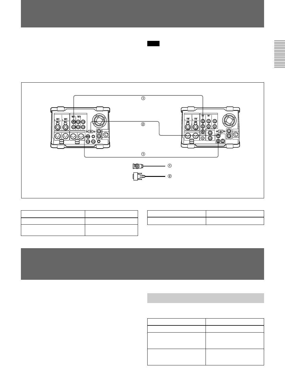 Timecode settings on this unit, Connections for cut editing using sdi interface, Optional dsbk-160 required) | Sony DSR-70 User Manual | Page 115 / 144