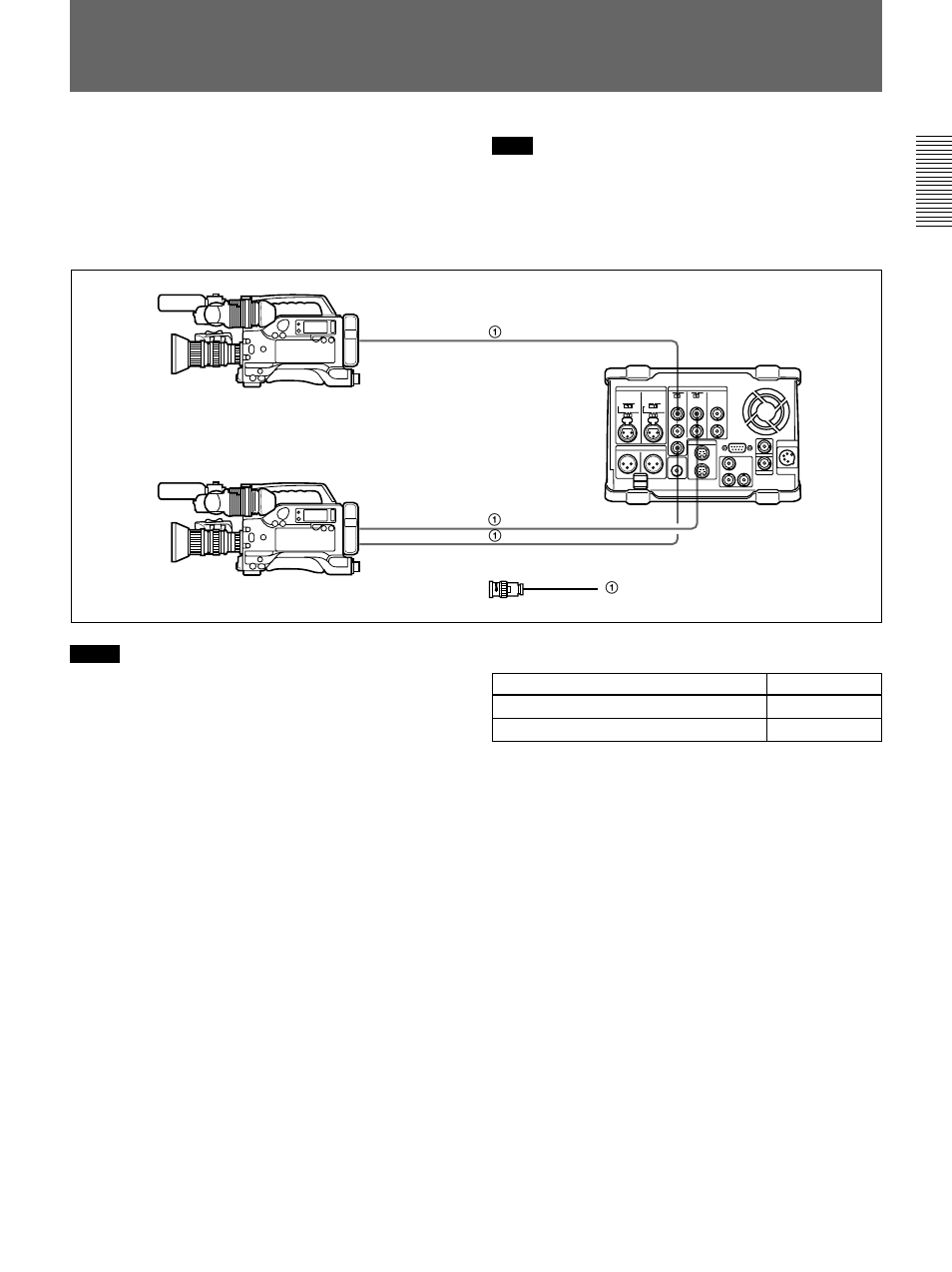 Connections for two-input switched video recording | Sony DSR-70 User Manual | Page 123 / 144