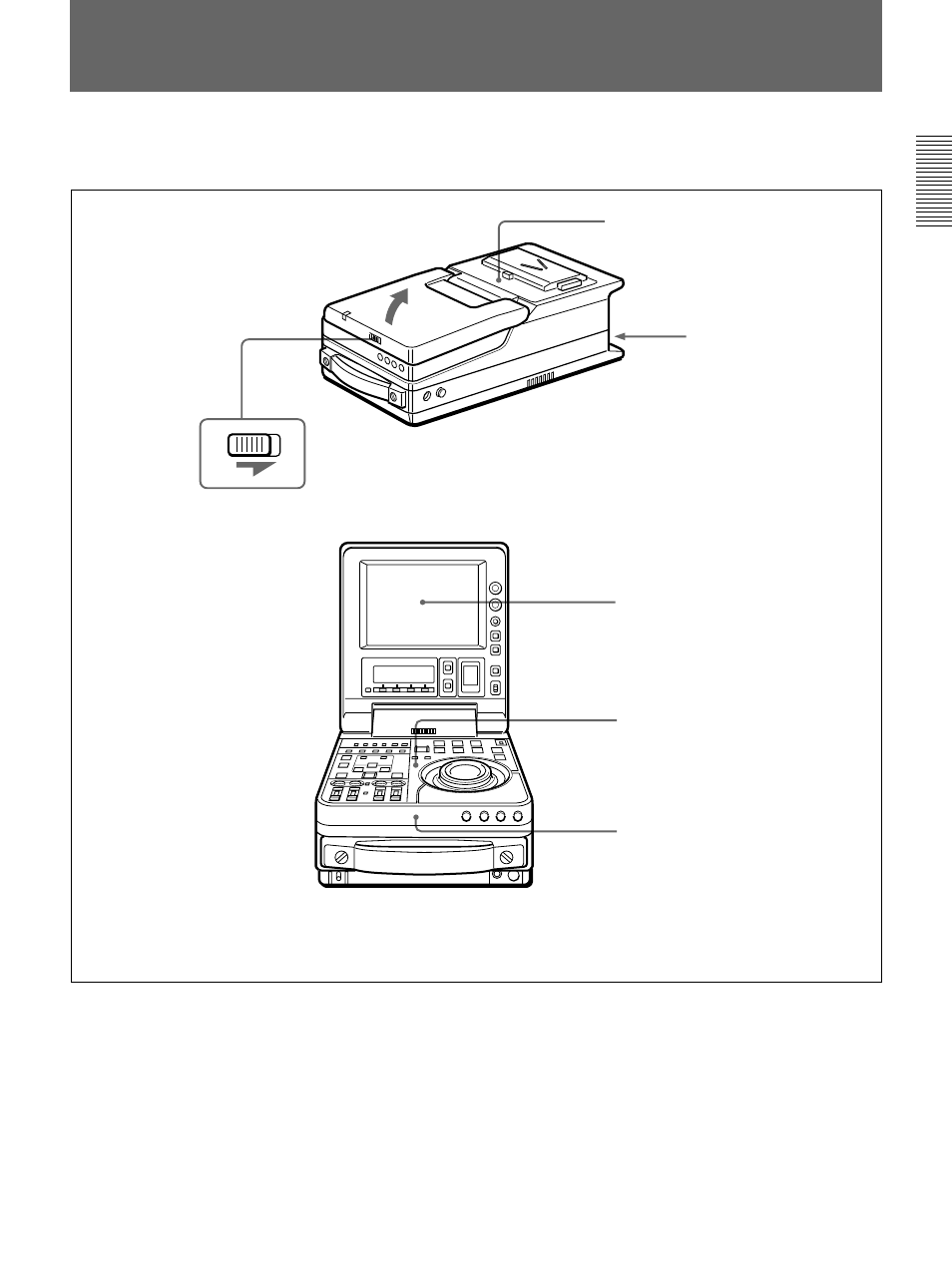 Location and function of parts | Sony DSR-70 User Manual | Page 13 / 144