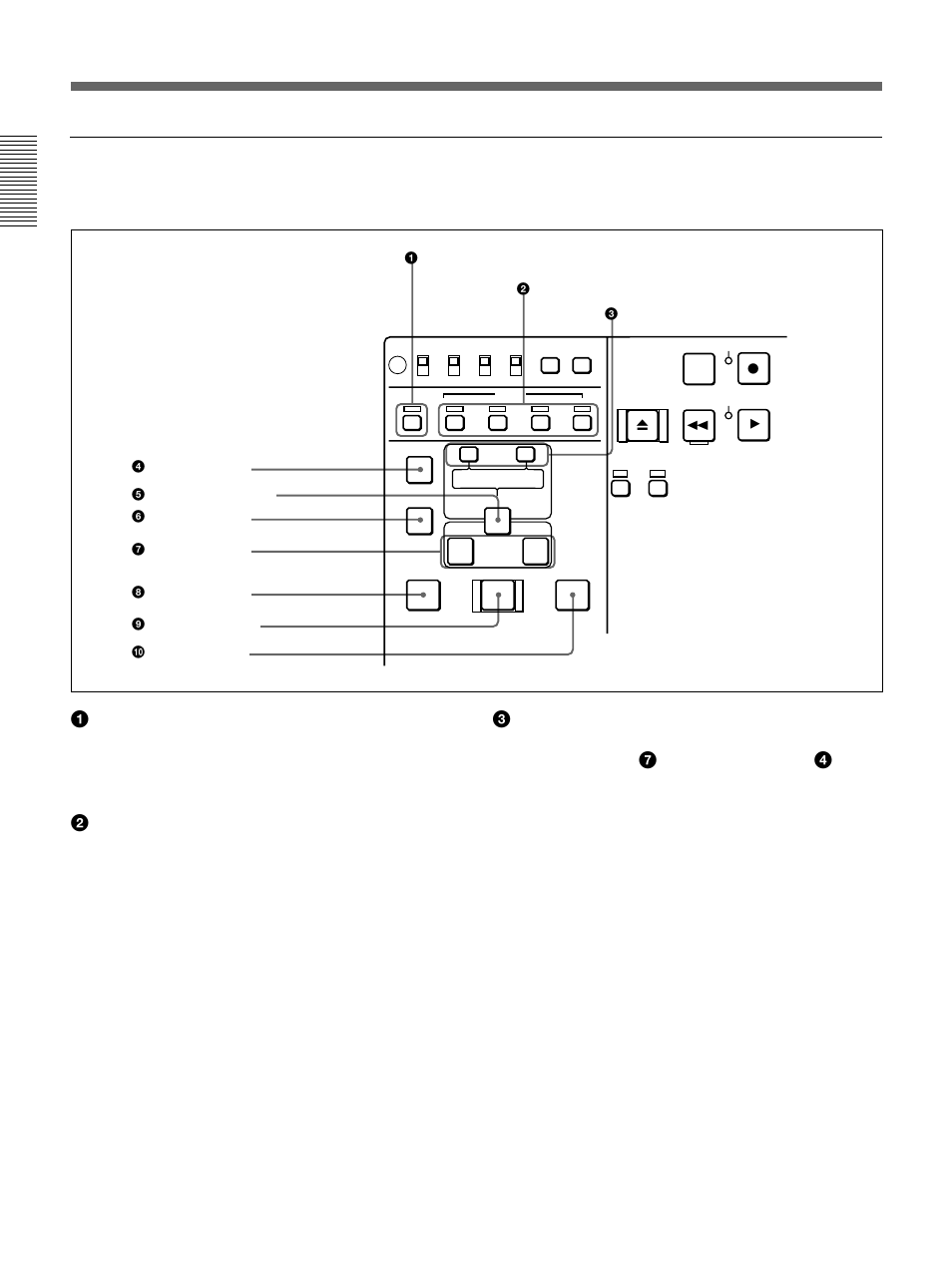 Location and function of parts | Sony DSR-70 User Manual | Page 20 / 144