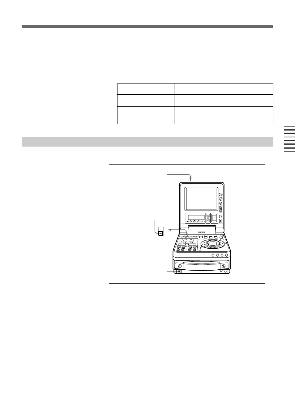 Player settings | Sony DSR-70 User Manual | Page 41 / 144