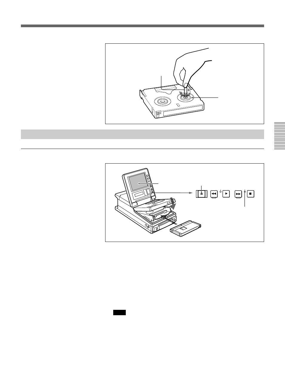 Loading/ejecting cassettes | Sony DSR-70 User Manual | Page 45 / 144