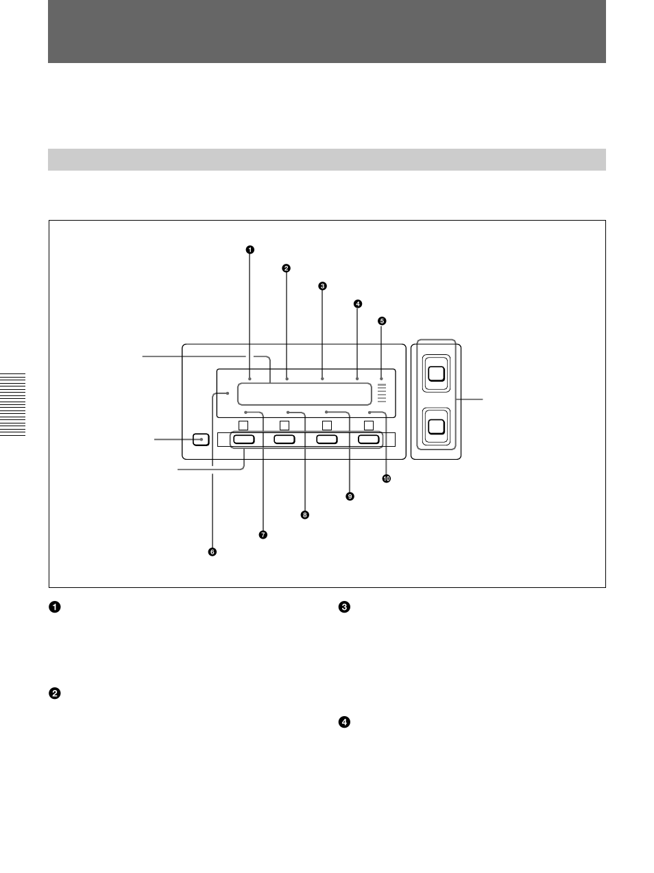 Sub lcd menu display and settings | Sony DSR-70 User Manual | Page 66 / 144