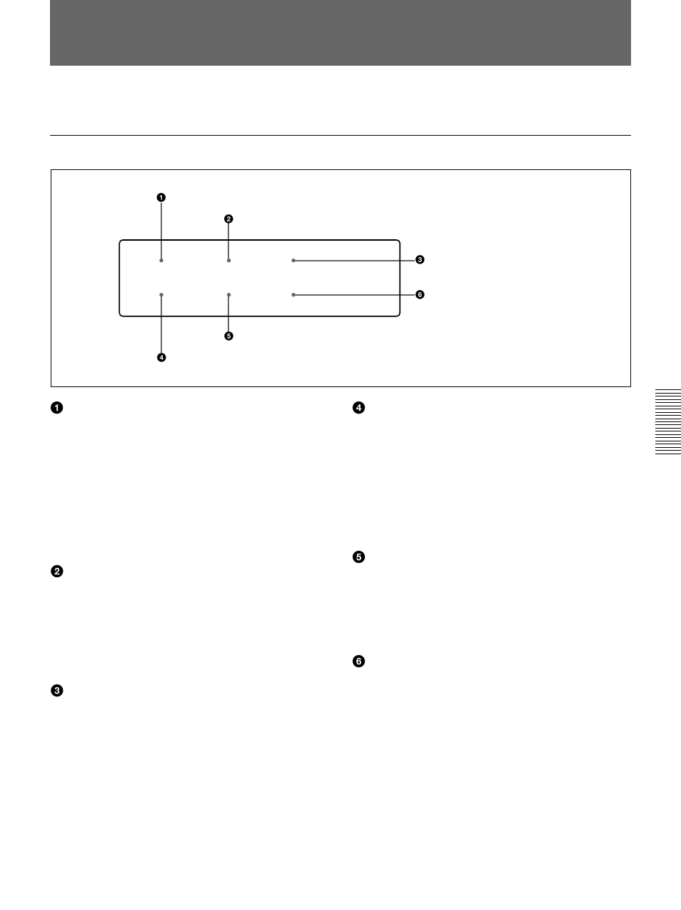 General settings pages of the sub lcd menu, General settings page (1) | Sony DSR-70 User Manual | Page 73 / 144