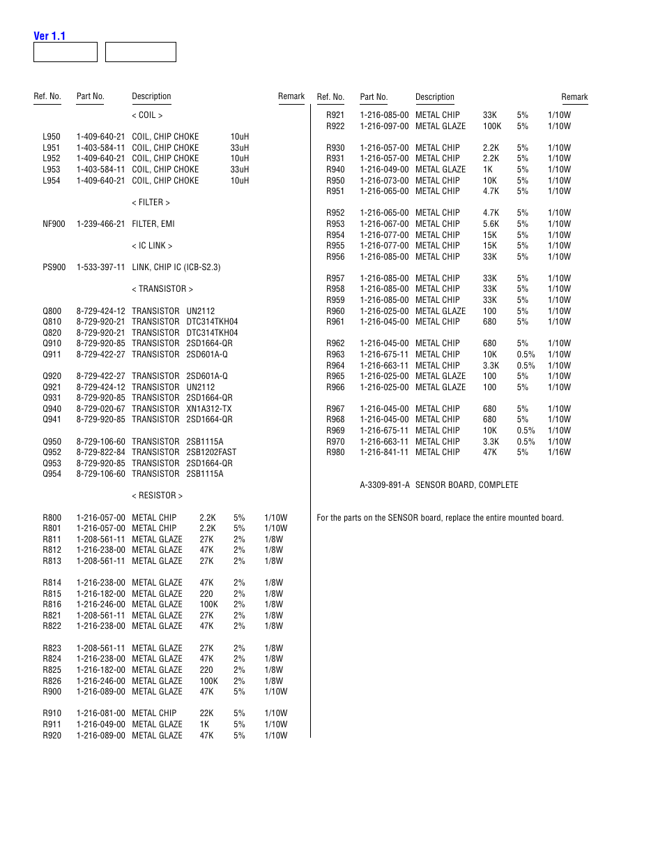 Sensor, Power sensor | Sony MDX-61 User Manual | Page 34 / 38