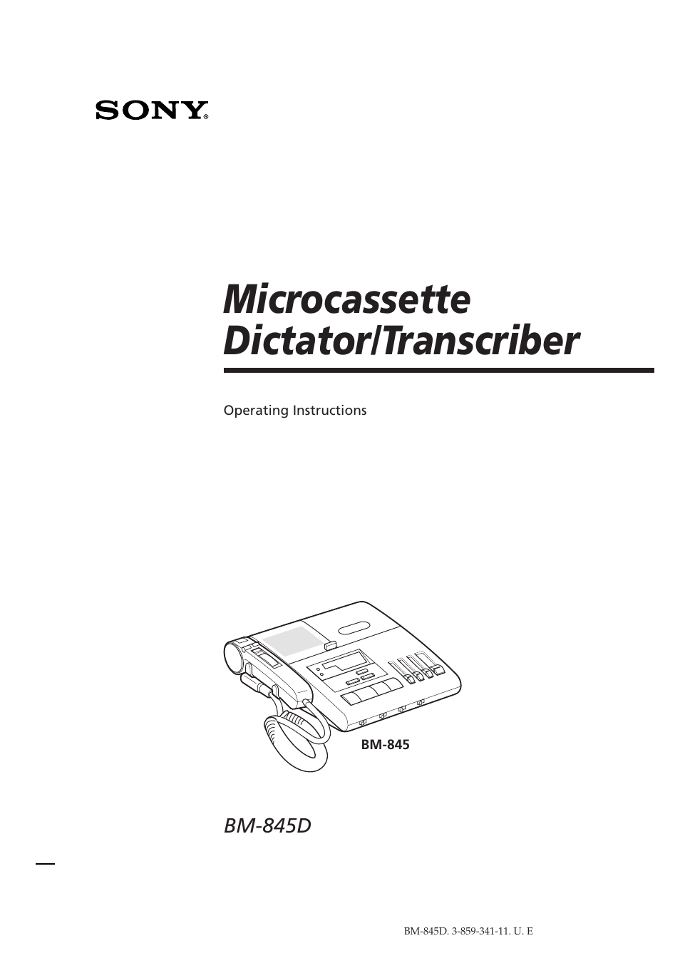 Sony BM-845D User Manual | 20 pages