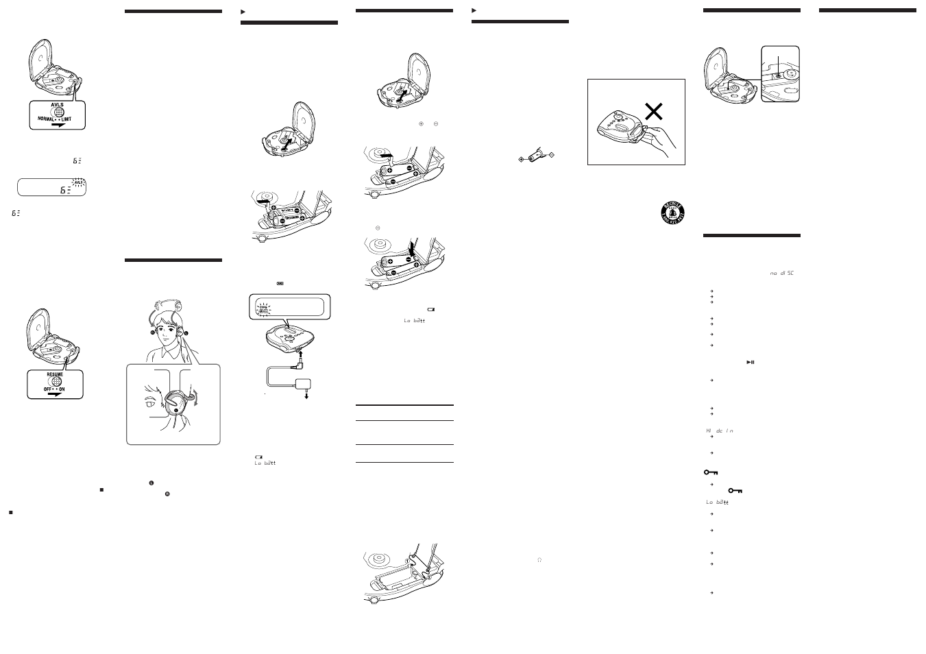 Sony CD Walkman D-ES55 User Manual | Page 2 / 2