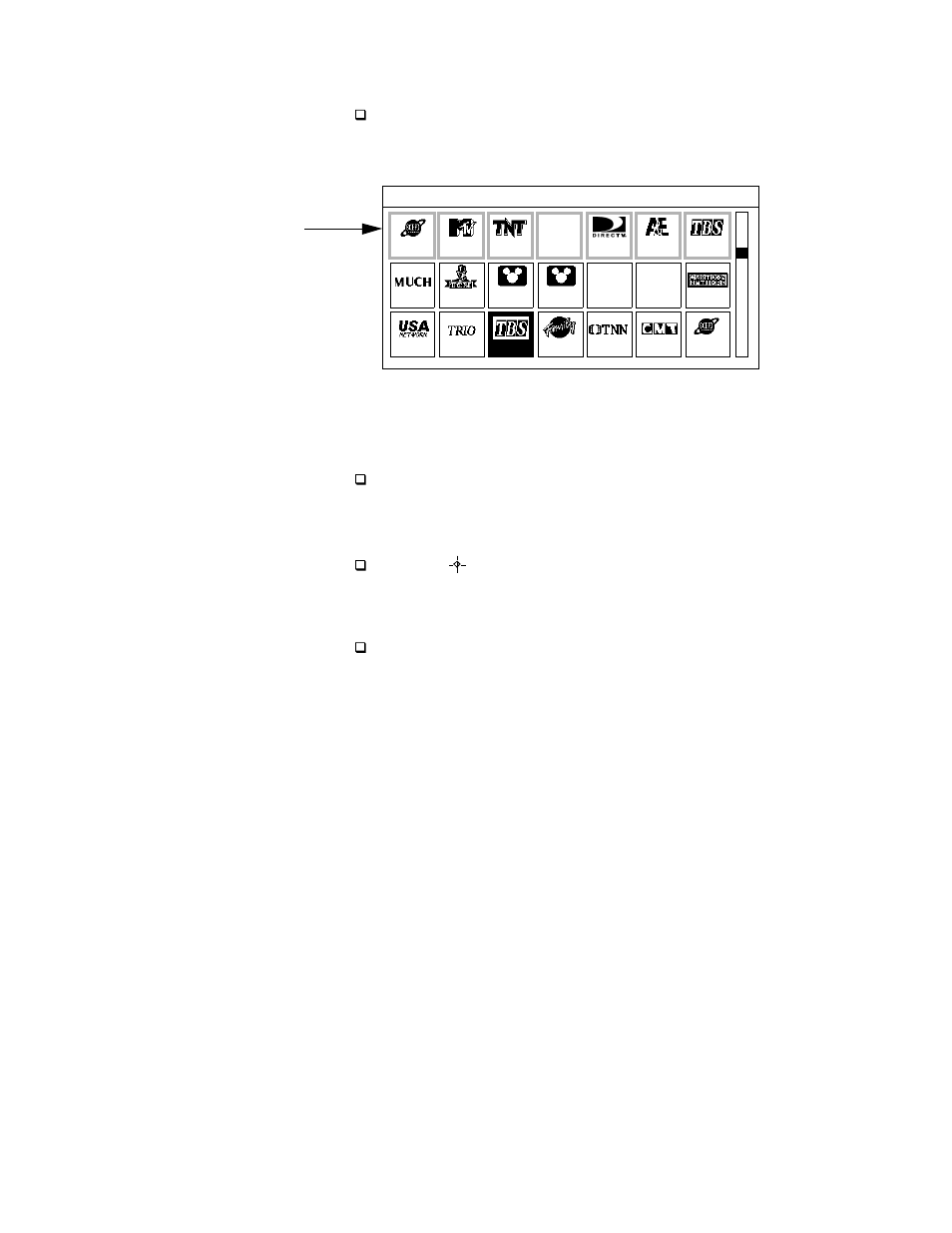 Displaying favorite stations in the station index, Changing the appearance of the station index, Selecting a program from the station index | Sony SAT-B2 User Manual | Page 37 / 96