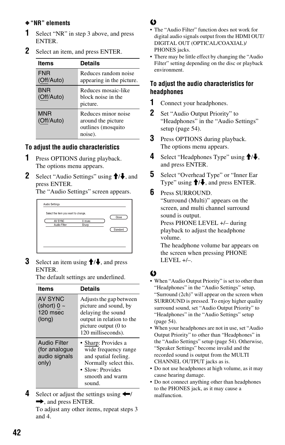 Ee ““nr” elements” on pa | Sony BDP-S760 User Manual | Page 42 / 87