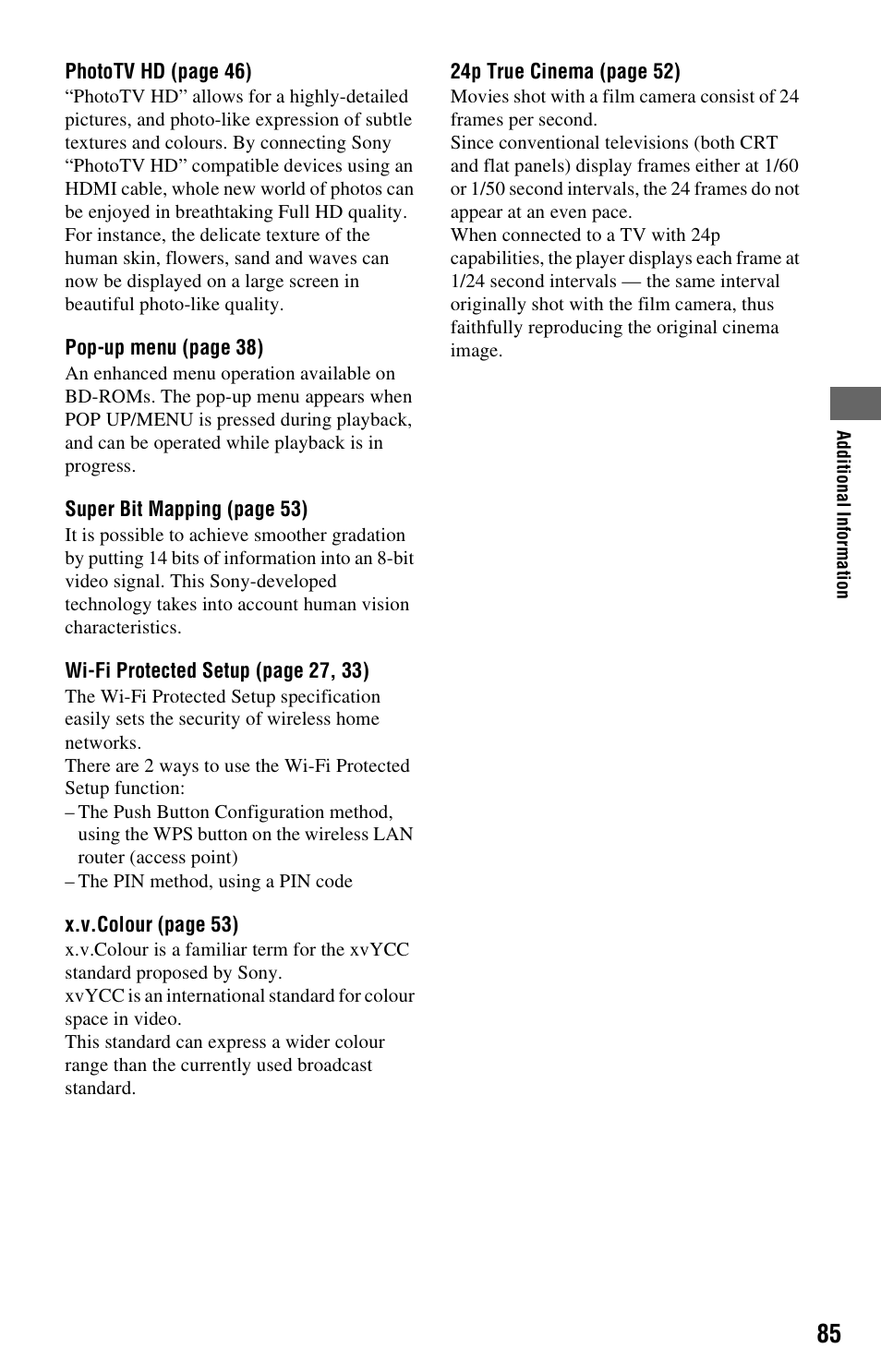 Sony BDP-S760 User Manual | Page 85 / 87