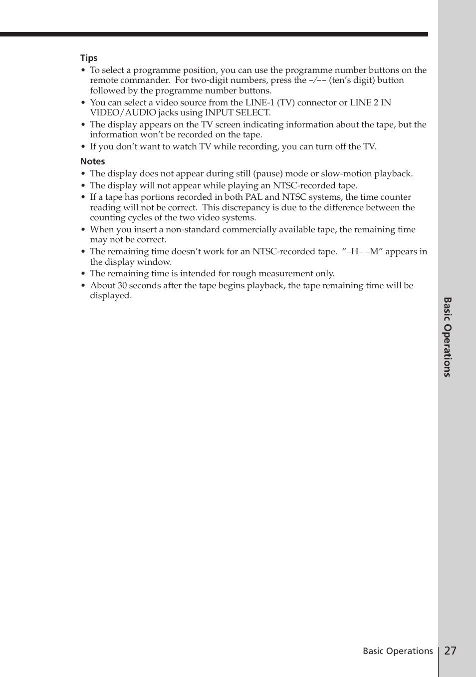 Sony SLV-E580EE User Manual | Page 27 / 56