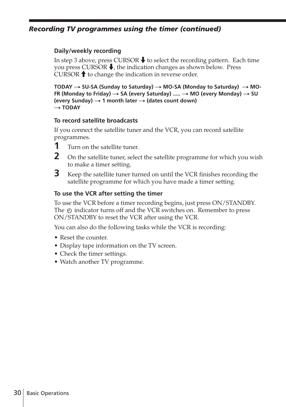 Sony SLV-E580EE User Manual | Page 30 / 56